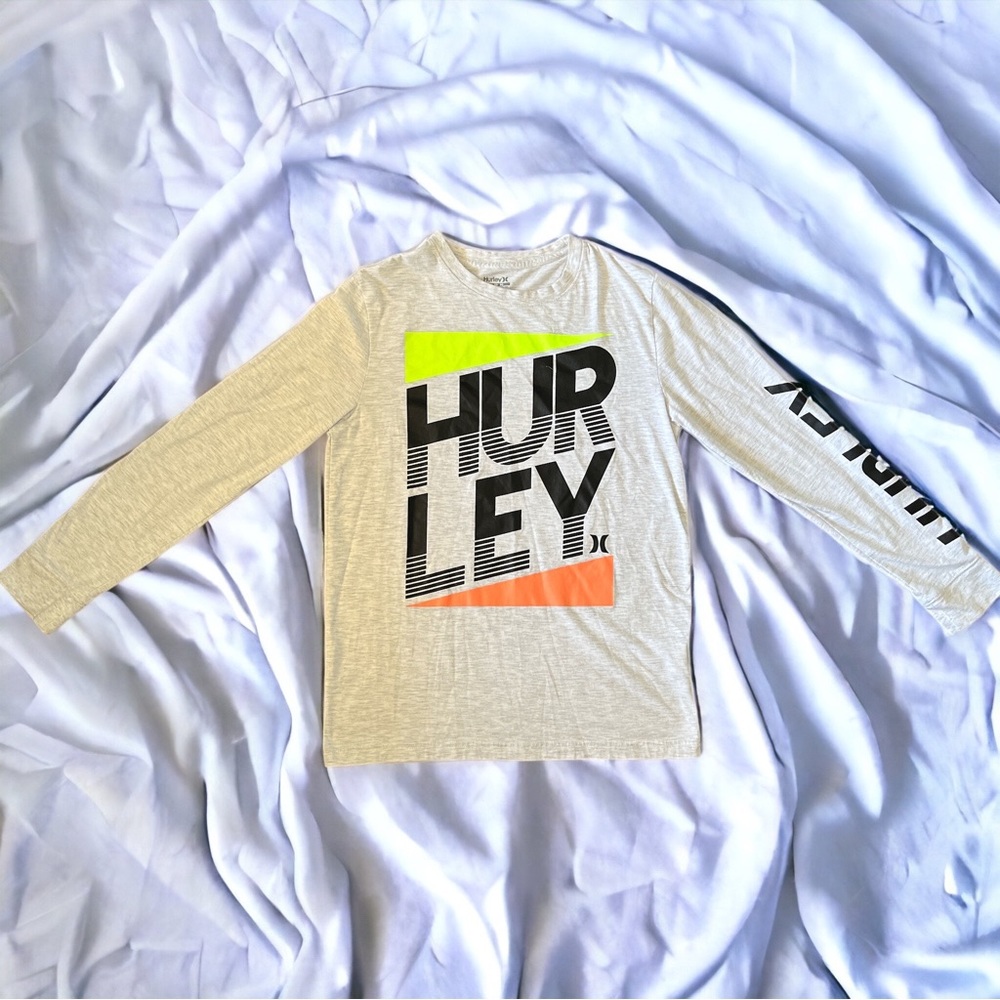 Hurley Long Sleeve, Teen Size XL 13-15 YRS, Ash Grey